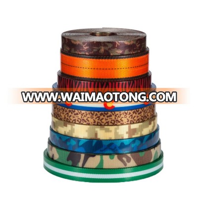 Wholesale biothan Coated Webbing Printing logo , Waterproof TPU Polyurethane Coated Nylon Webbing For Dog Collar  Leash