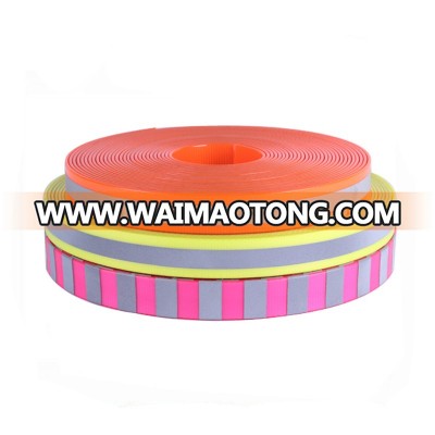 Reflective Glow In Dark TPU Coated Fluorescent Webbing