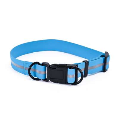 Top Selling Waterproof Reflective Super Soft PVC Dog Collar Durable Pet Collar Washable Dog Collar with Reflective Strip