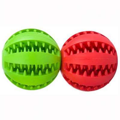 Rubber Pet Cleaning Balls Toys Ball Chew Toys Tooth Cleaning Balls Food Dog Toy Made in China